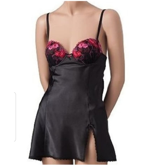 Apt 9 Satin Babydoll Chemise and G-String Panties - Picture 1 of 16